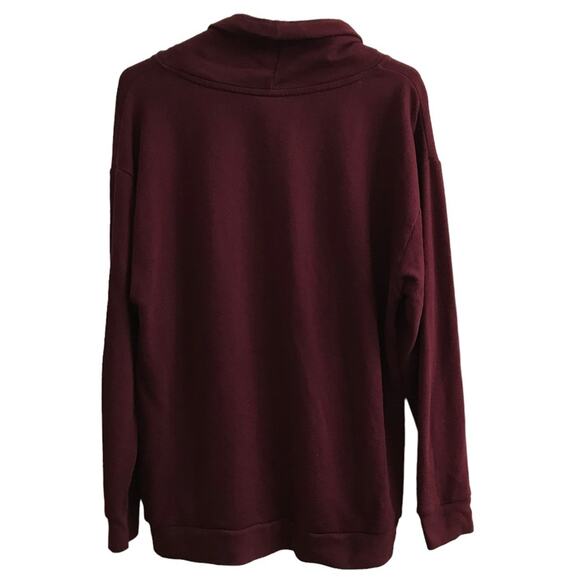 PINK Victoria's Secret Cowl Neck pullover sweatshirt size Medium - Picture 2 of 8